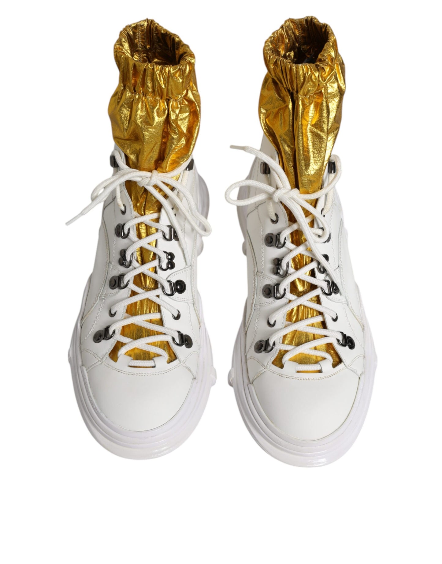 Dolce & Gabbana witte nylon Galileo high-top sneakers
