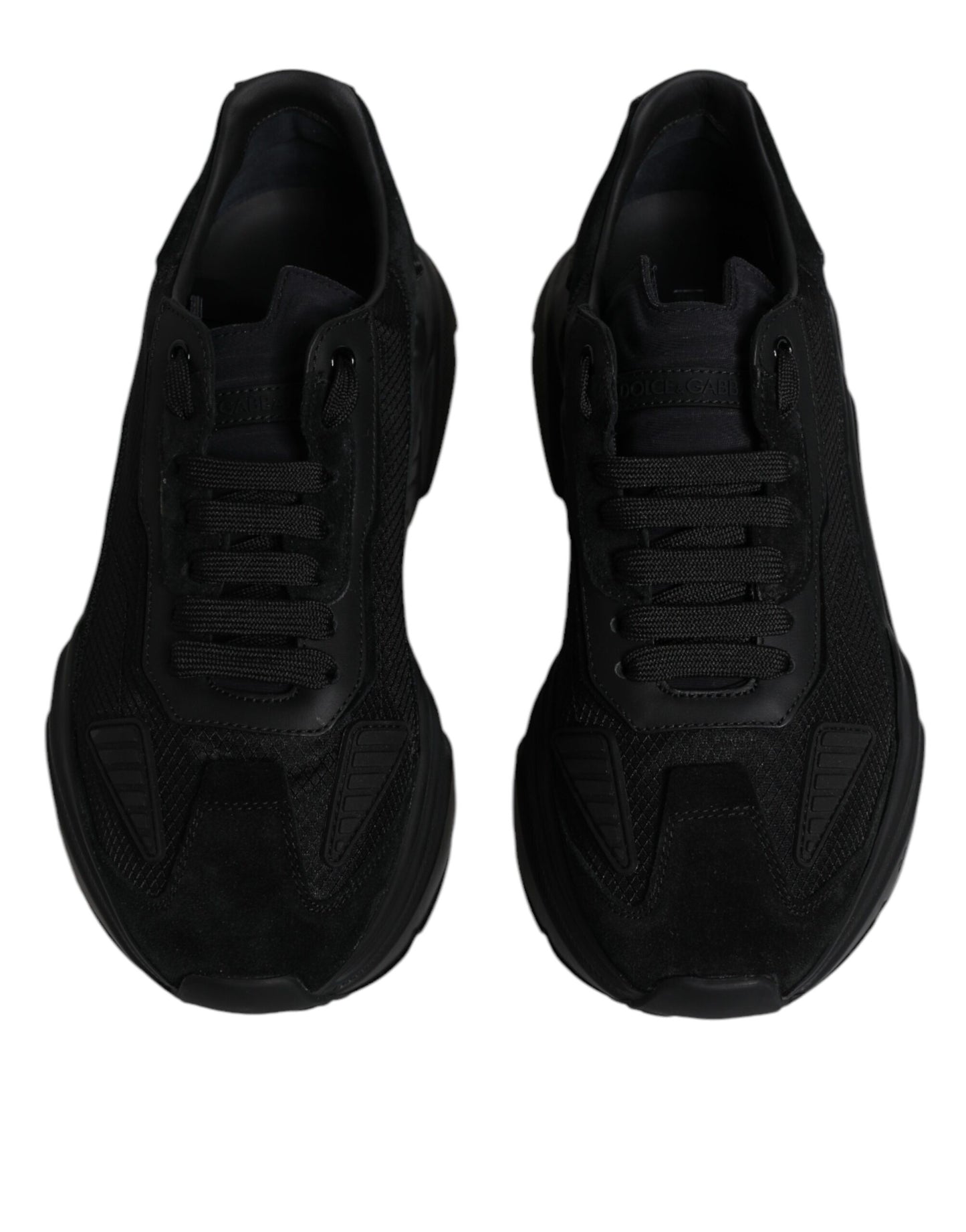 Dolce & Gabbana Daymaster Low Top Sneakers van zwart leer