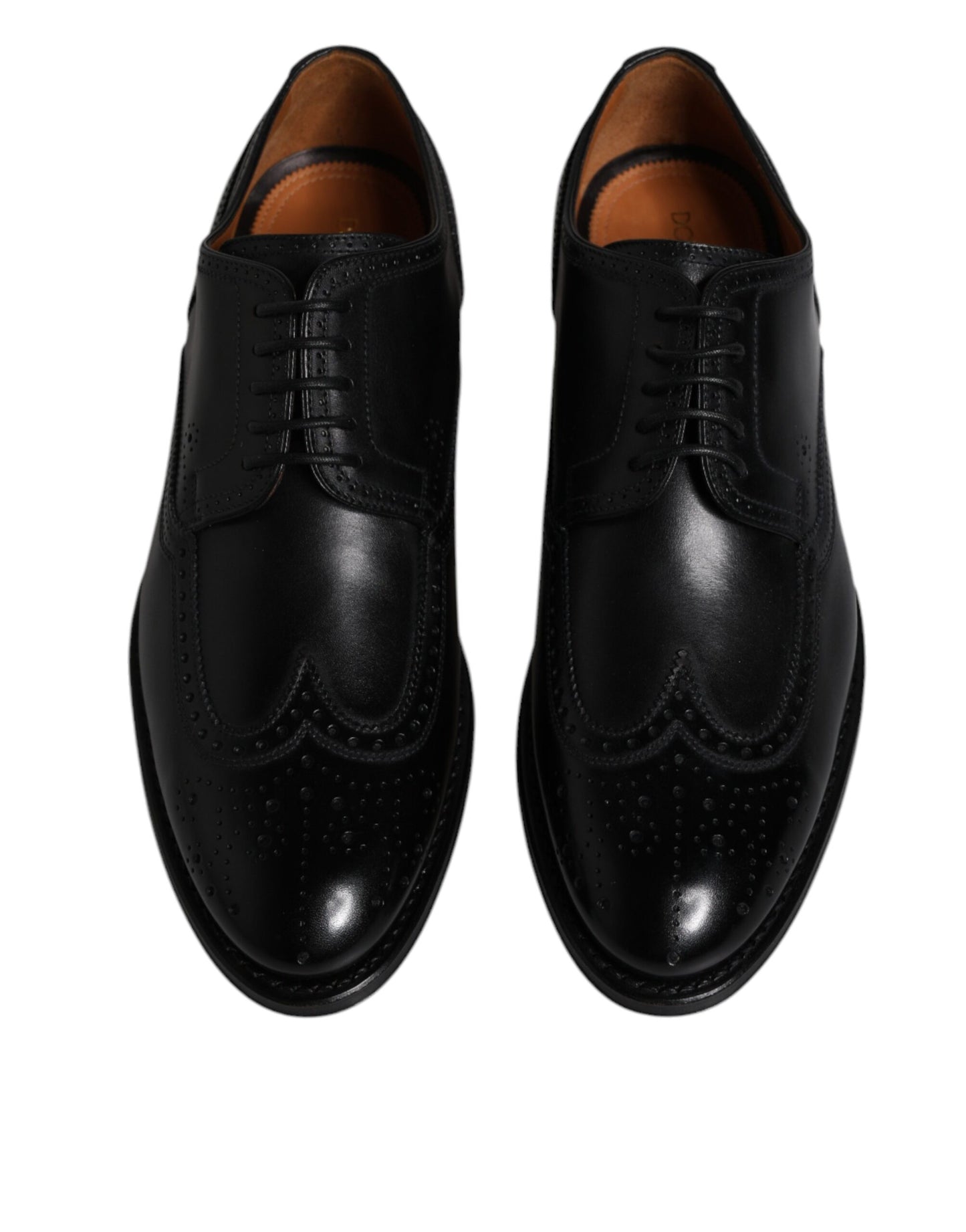 Dolce & Gabbana leren wingtip derby's in het zwart