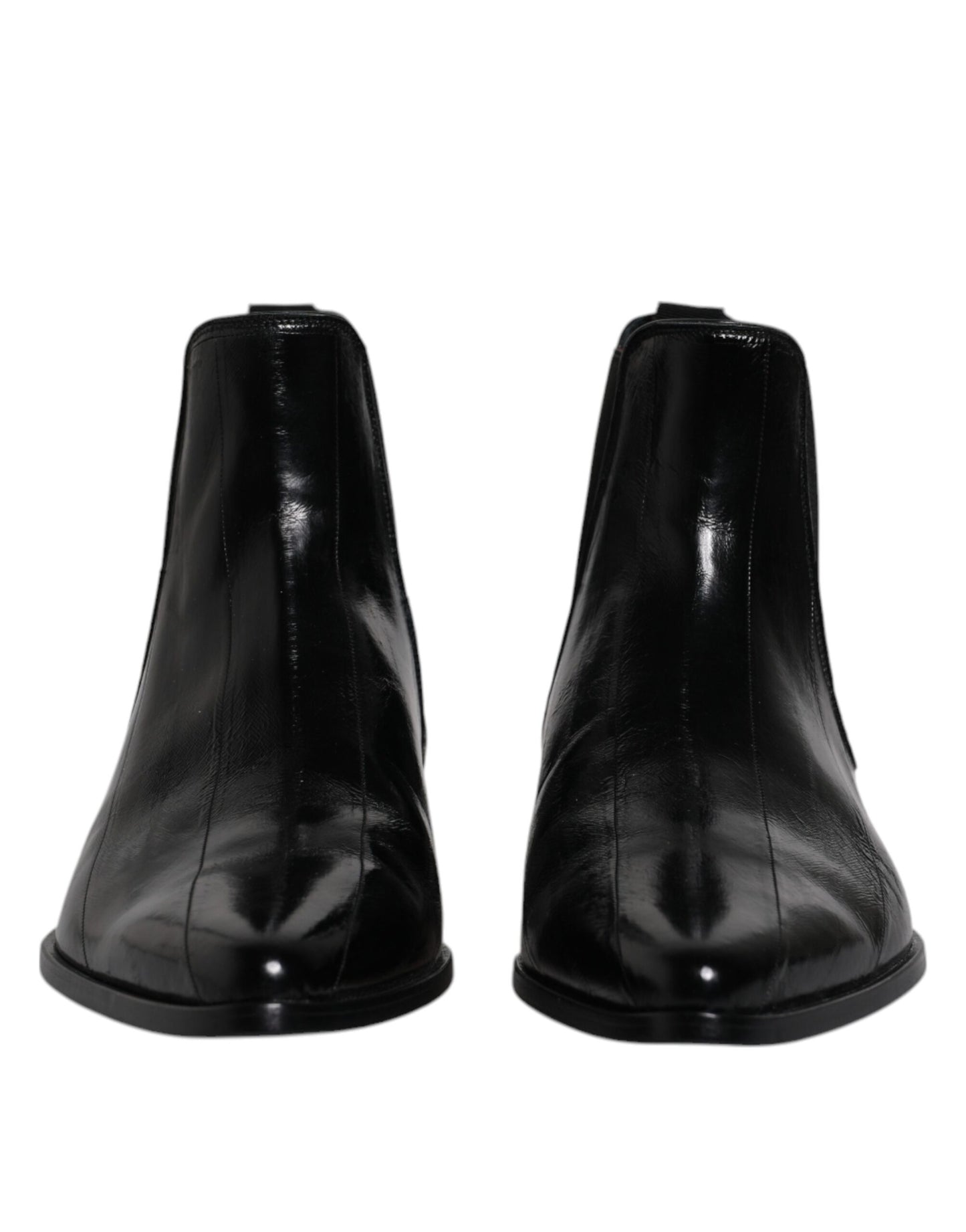 Bottines Chelsea en cuir noir pour homme de Dolce & Gabbana