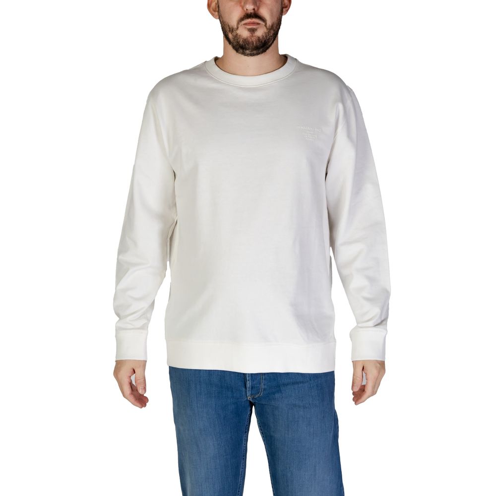 Sweat-shirt en coton blanc Hamaki-Ho