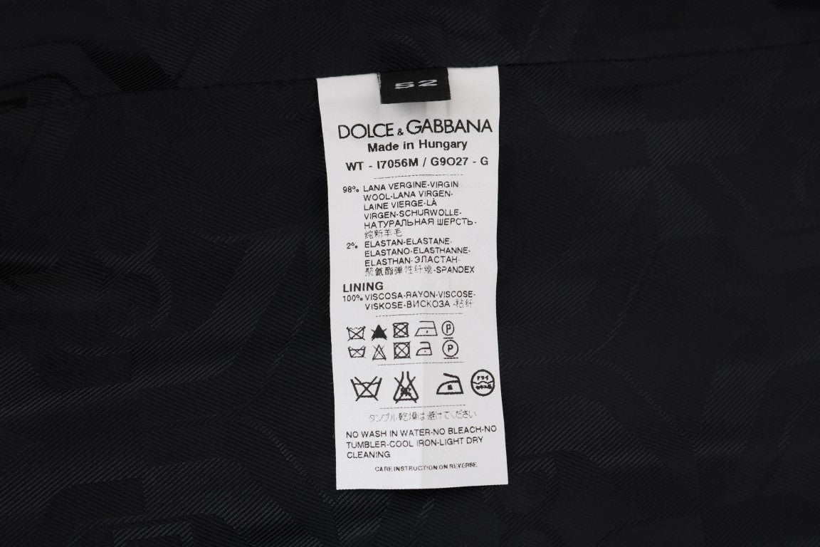 Gilet en laine extensible grise Dolce & Gabbana
