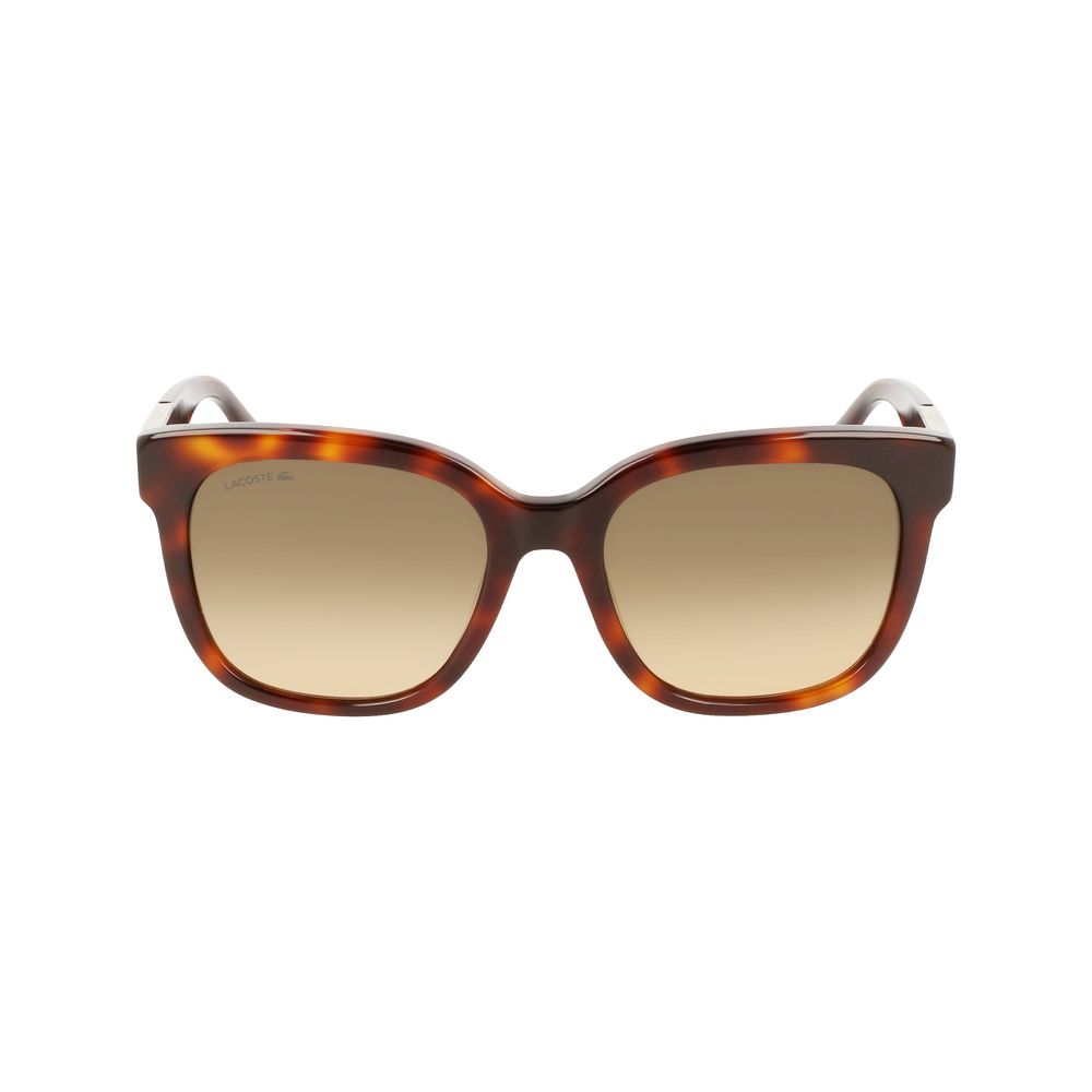 Lunettes de soleil Lacoste en acétate marron