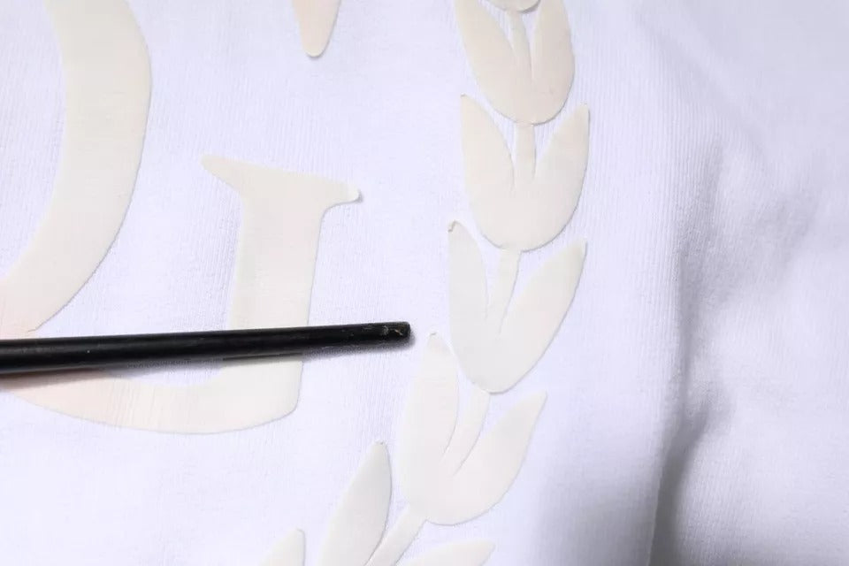 Sweat à capuche blanc avec logo Dolce & Gabbana