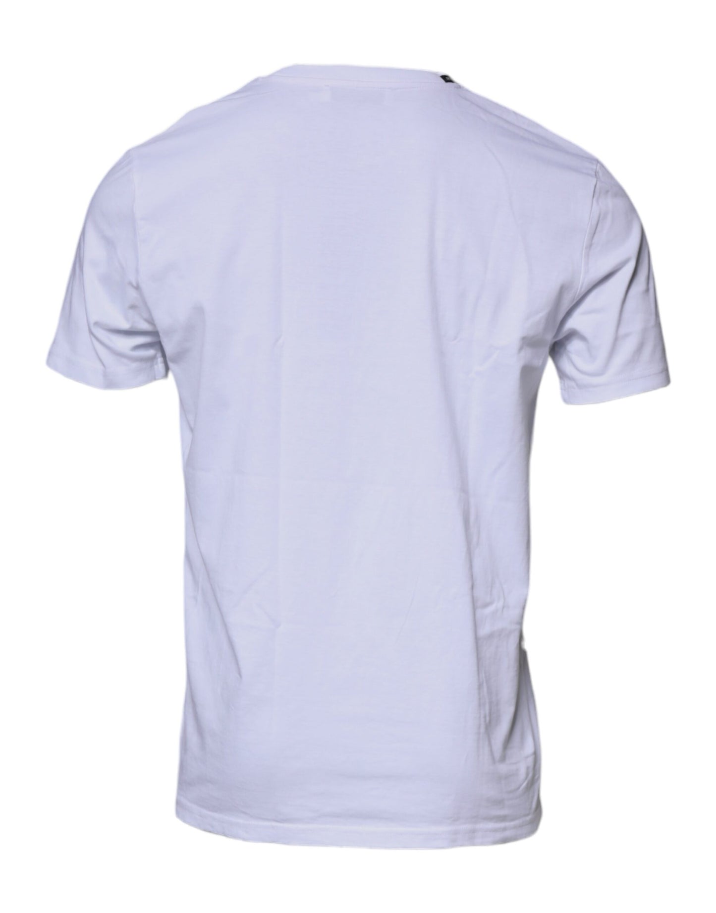 Dolce & Gabbana wit-rood-leopard katoenen T-shirt met ronde hals