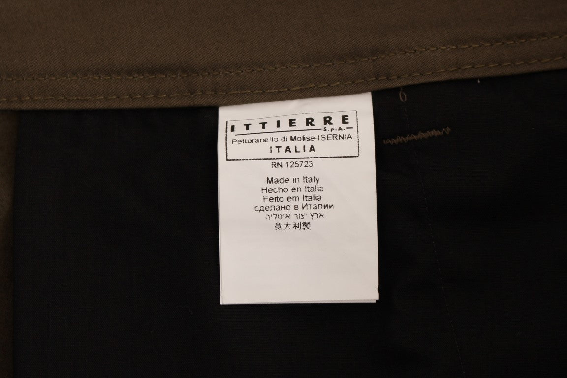 Pantalon confortable et extensible en coton vert GF Ferre