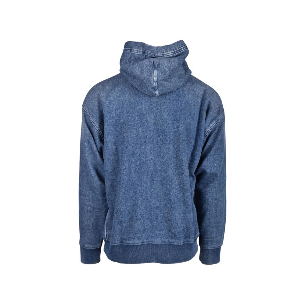 Diesel blauwe katoenen hoodie