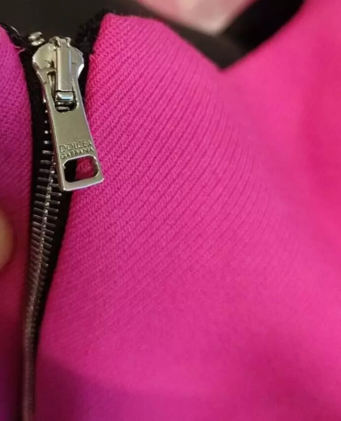 Mini-robe moulante trapèze rose sans manches Dolce & Gabbana