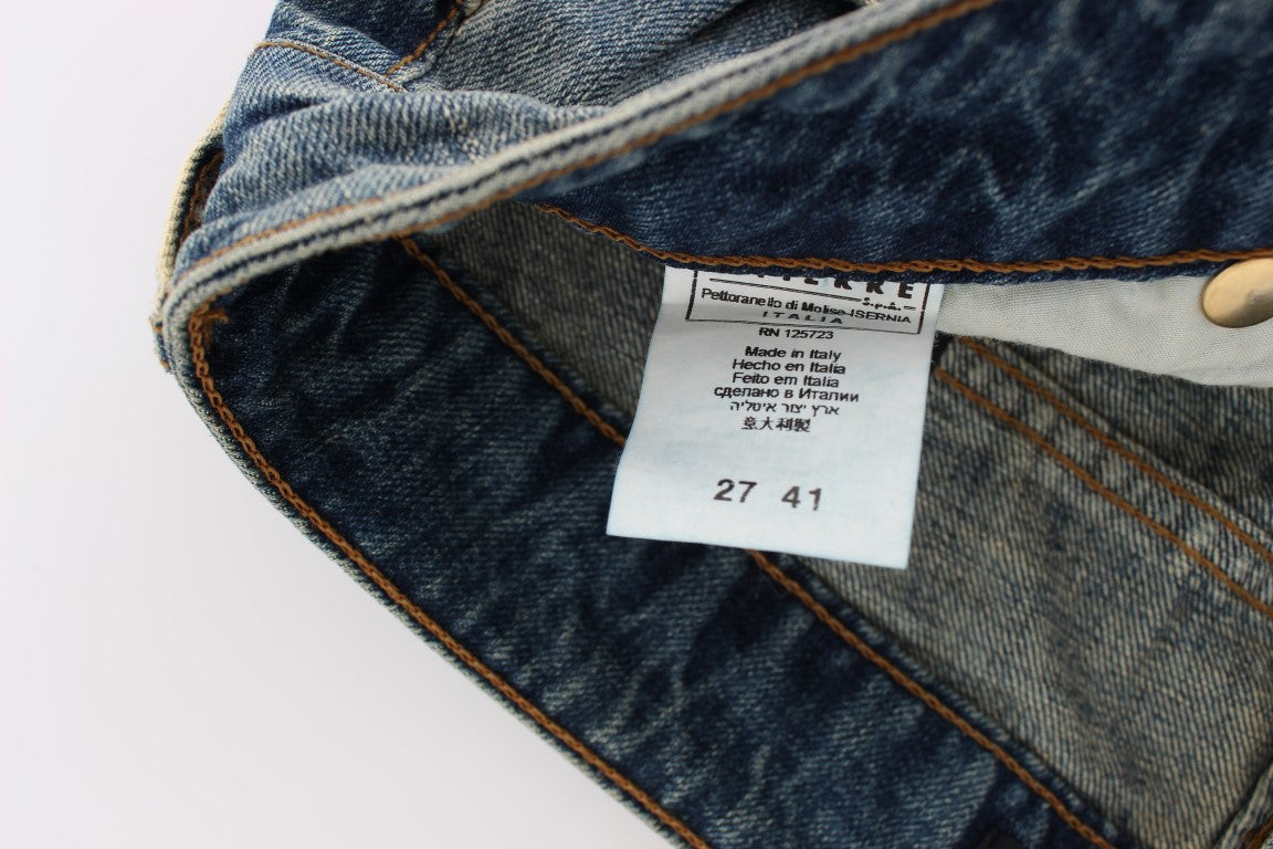 Jeans Cavalli en coton bleu, taille basse