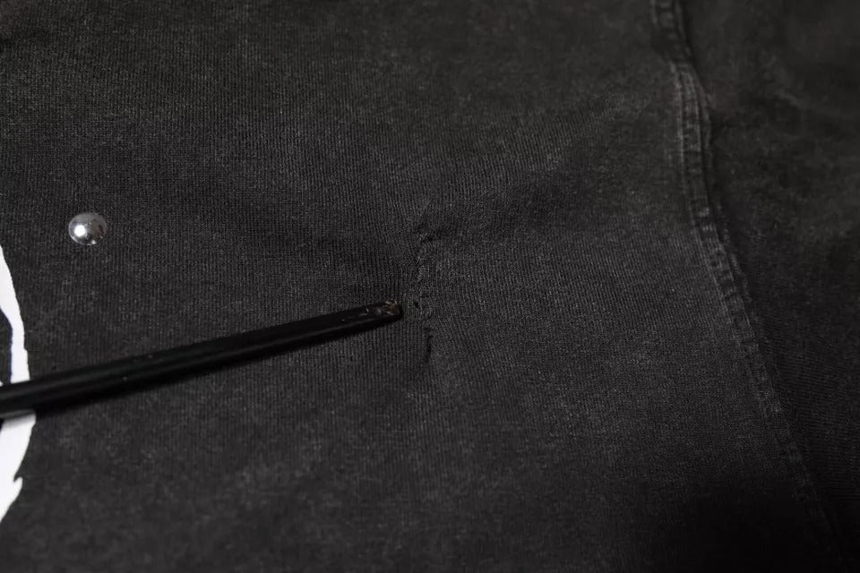 T-shirt à col rond en coton avec imprimé léopard gris de Dolce & Gabbana