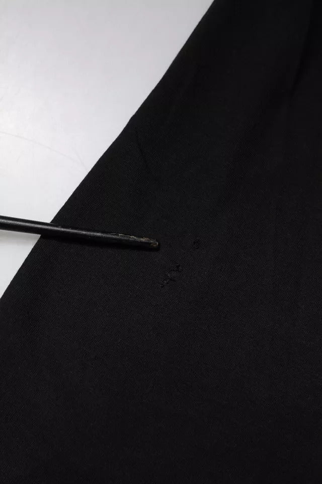 Dolce & Gabbana zwart katoenen T-shirt met logo-print en korte mouwen