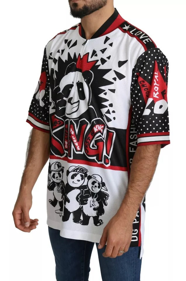 Dolce & Gabbana wit T-shirt van polyester met King Panda-print