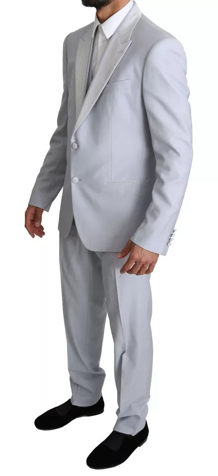 Costume 3 pièces SICILIA en laine bleu clair de Dolce & Gabbana