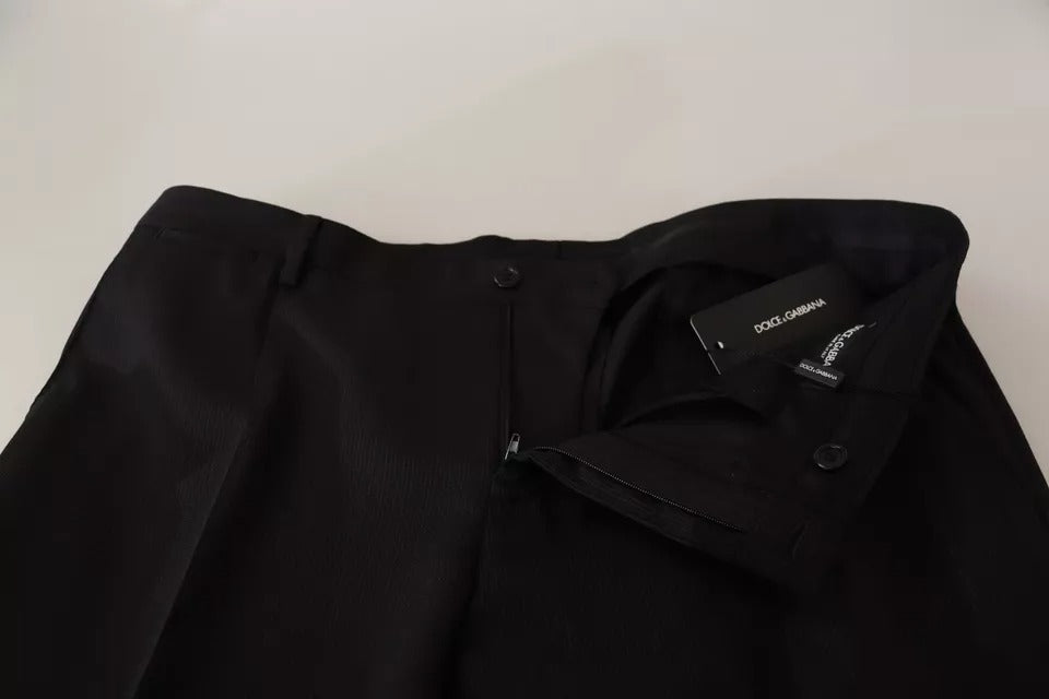 Zwarte, formele, smalle broek van Dolce & Gabbana