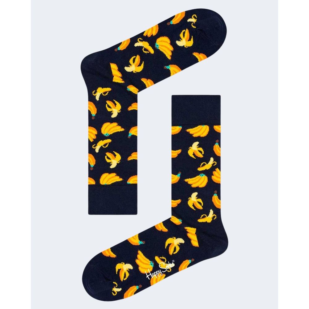 Chaussette en coton noir Happy Socks