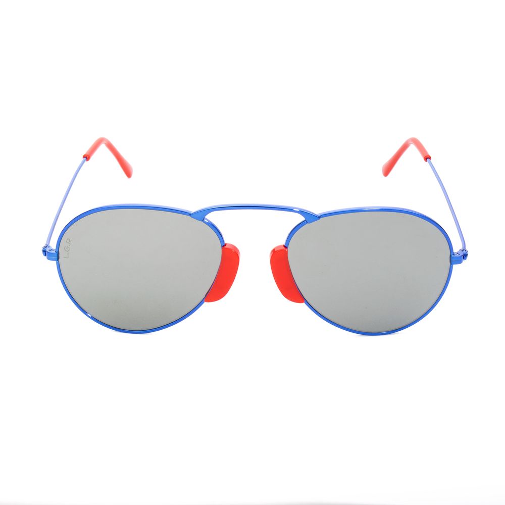 Lunettes de soleil en métal bleu LGR
