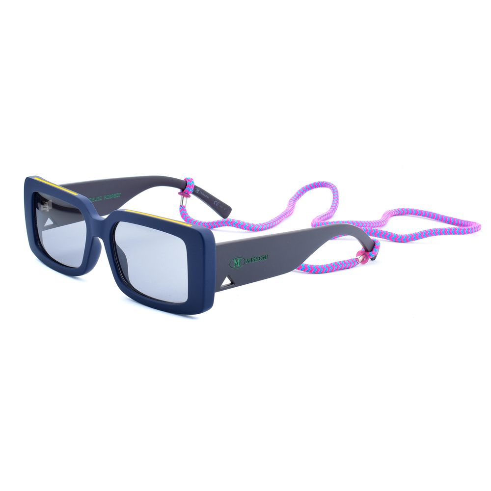 Lunettes de soleil en résine bleue M Missoni