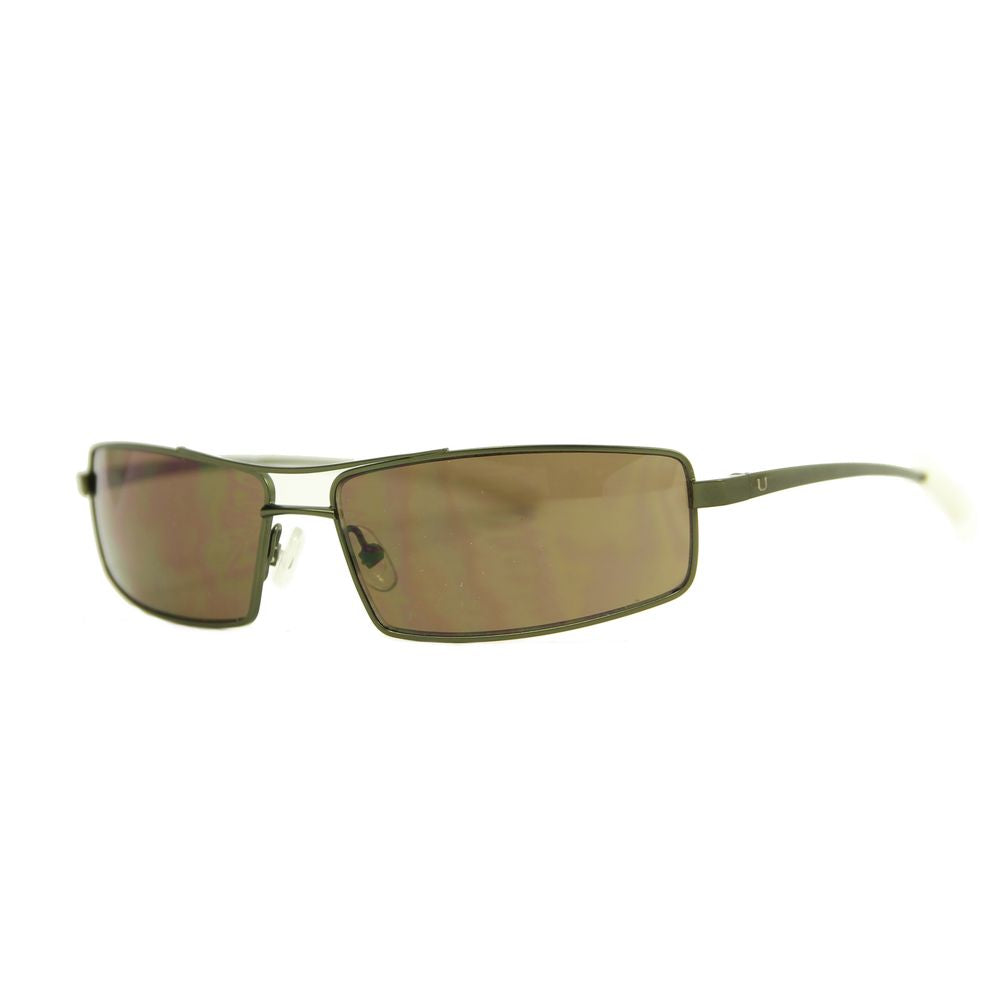 Lunettes de soleil en métal vert Adolfo Dominguez