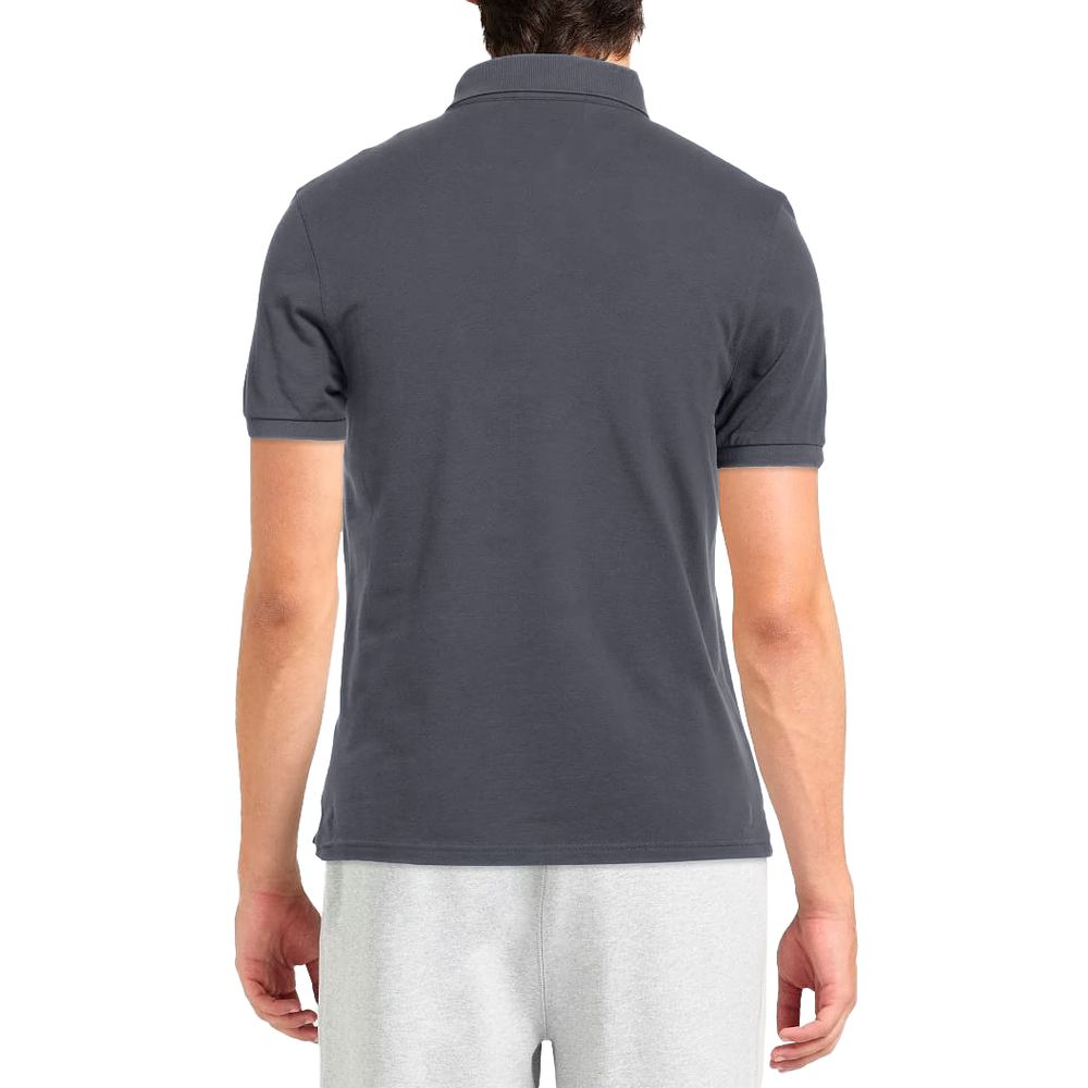 Polo en coton gris Alpha Studio