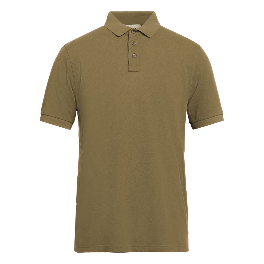 Polo en coton vert Alpha Studio
