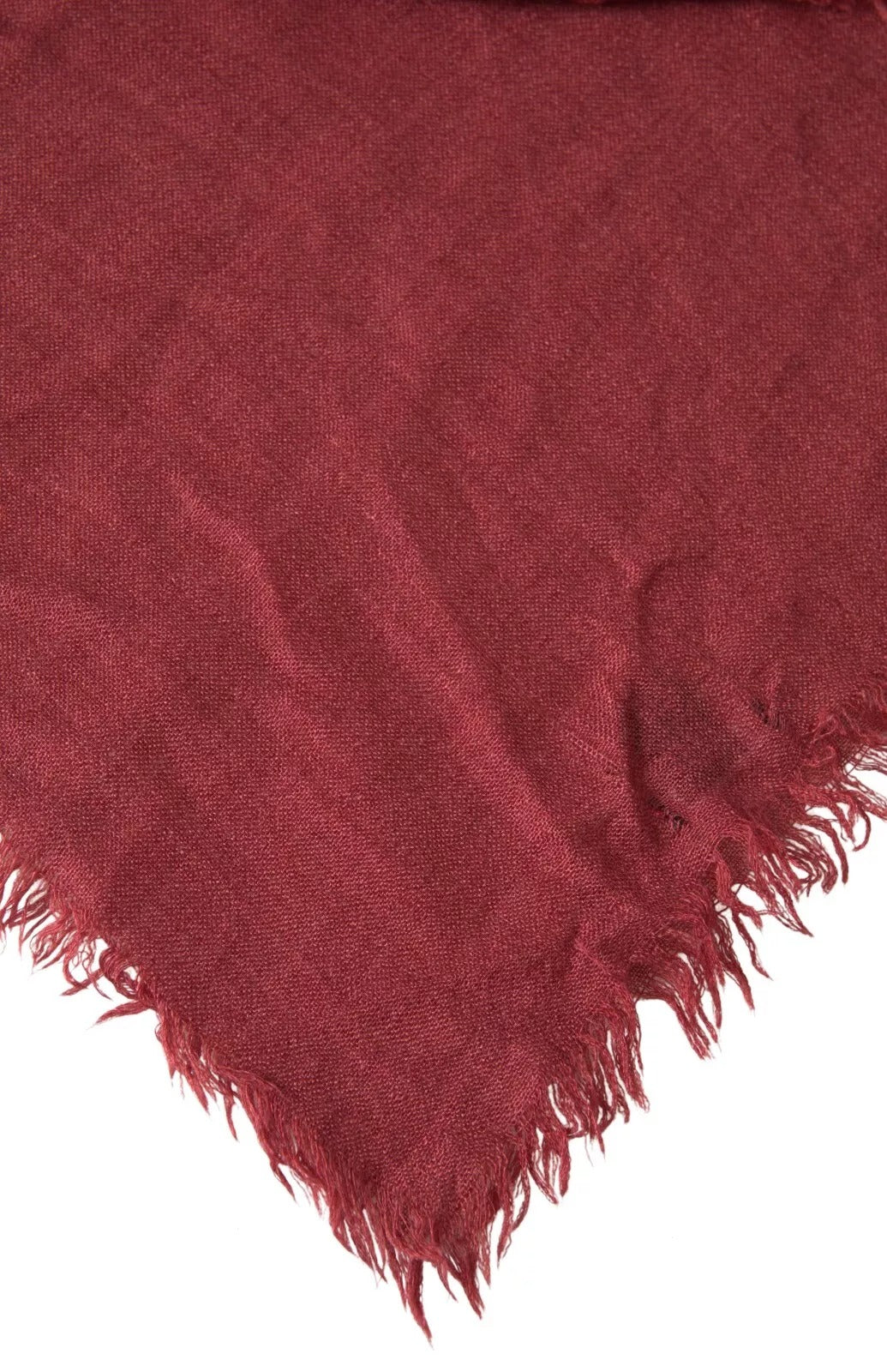 Écharpe châle à franges en cachemire marron Dolce & Gabbana