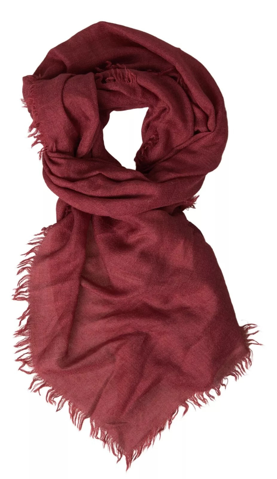 Écharpe châle à franges en cachemire marron Dolce & Gabbana