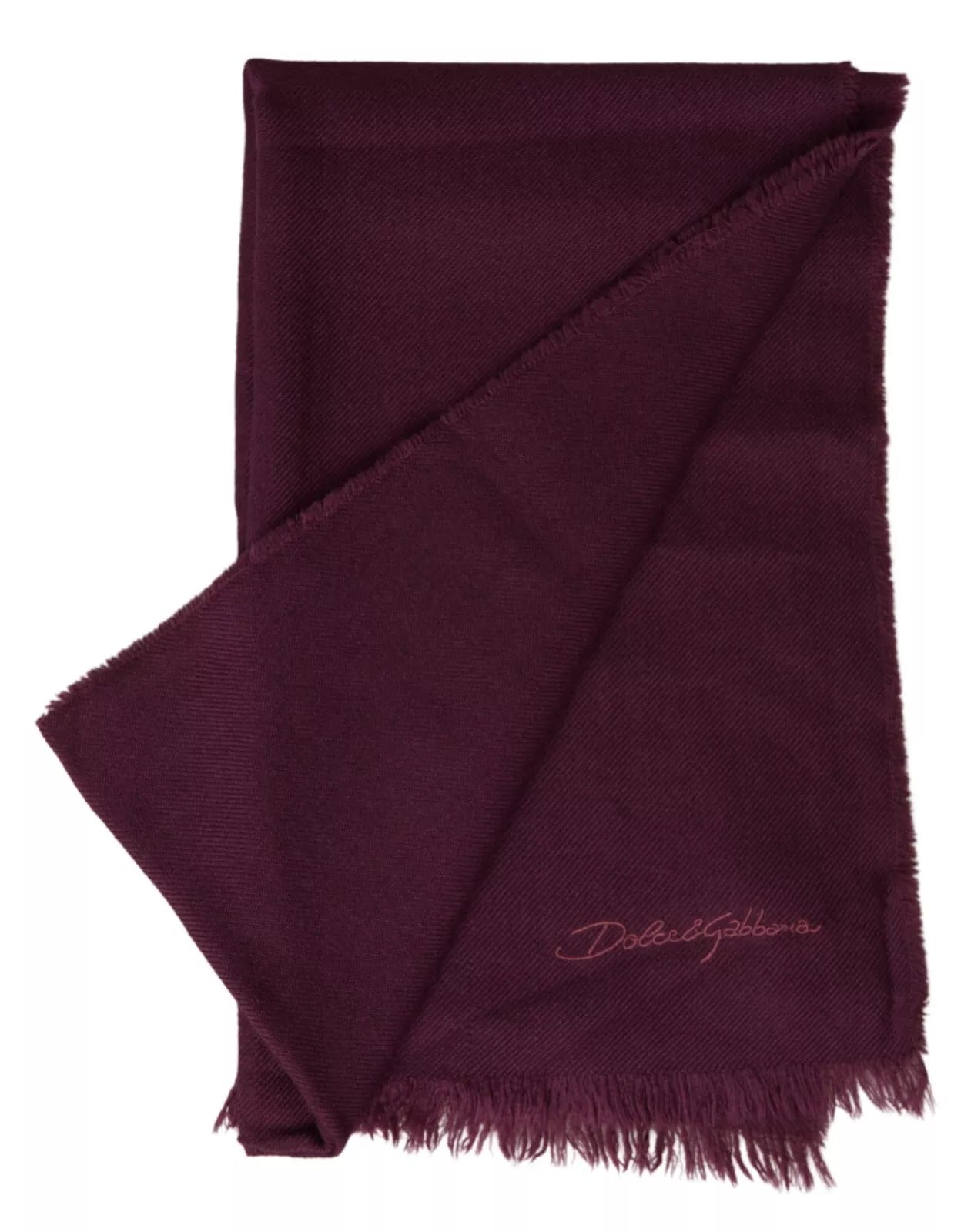 Dolce & Gabbana Paarse Kasjmier Gebreide Omslagdoek Sjaal