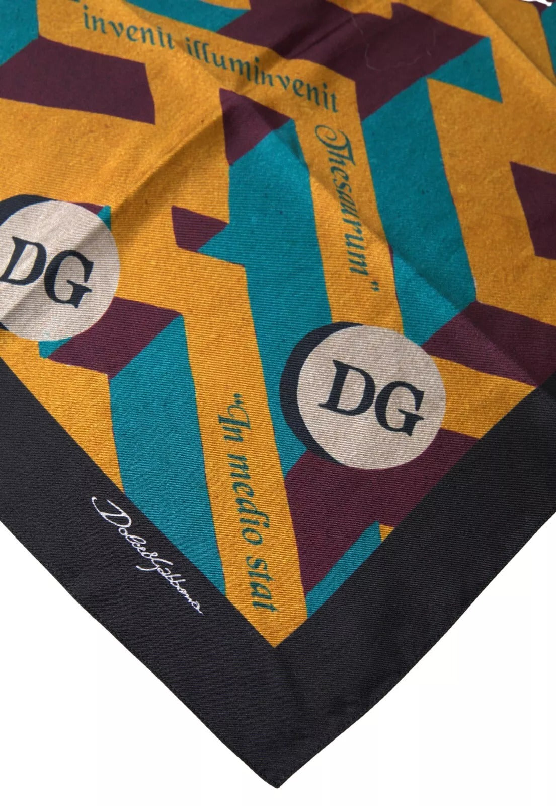 Foulard carré imprimé multicolore Dolce & Gabbana