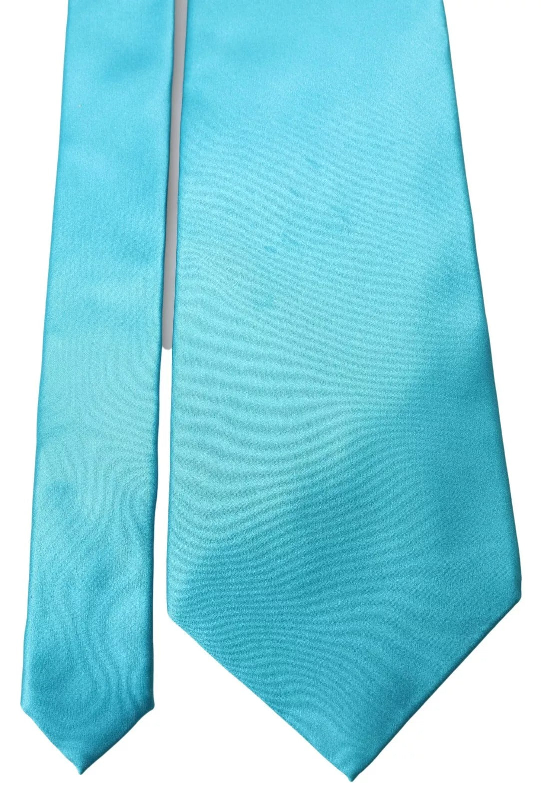 Cravate large pour homme Dolce & Gabbana bleu clair 100 % soie