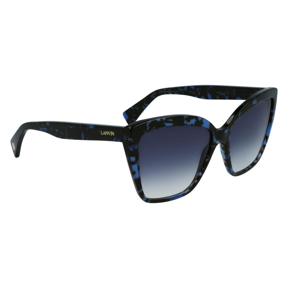 Lanvin Blauwe Acetaat Zonnebril