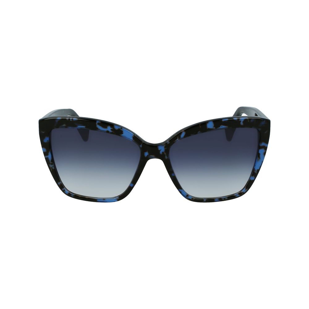 Lanvin Blauwe Acetaat Zonnebril