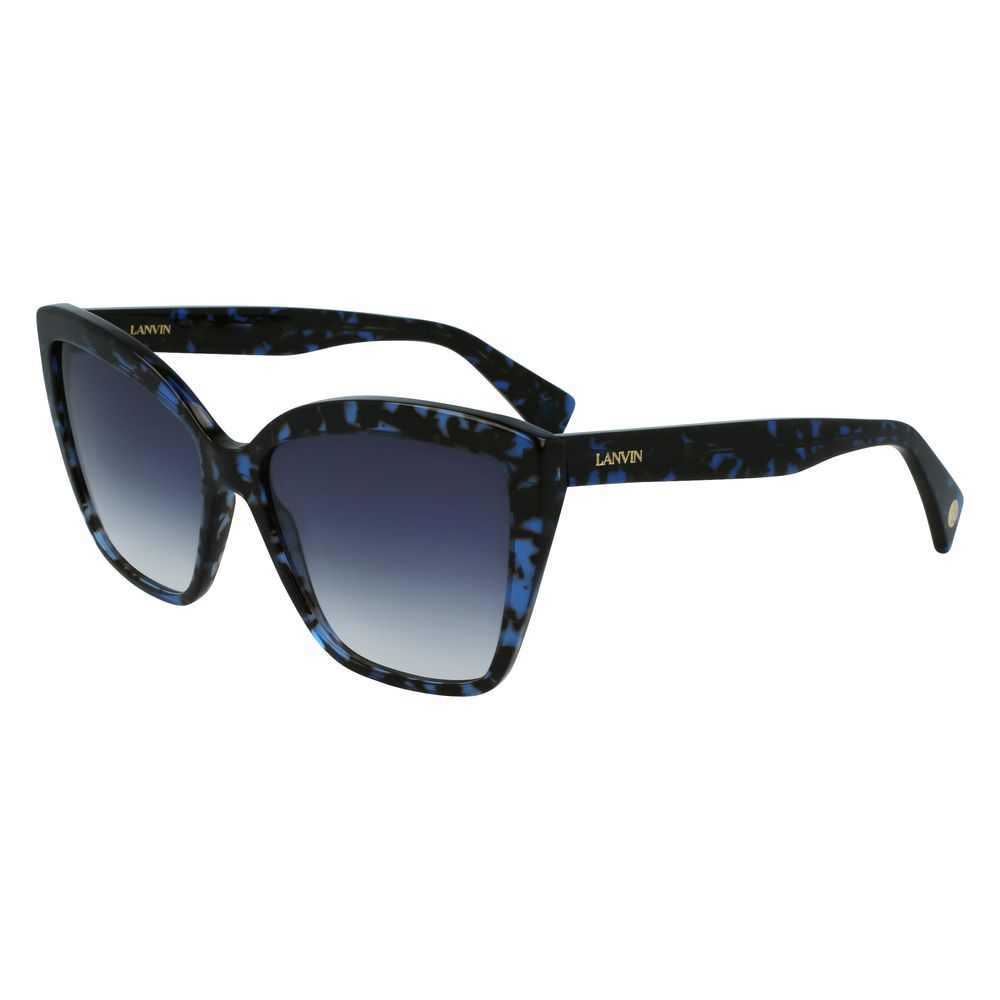 Lanvin Blauwe Acetaat Zonnebril