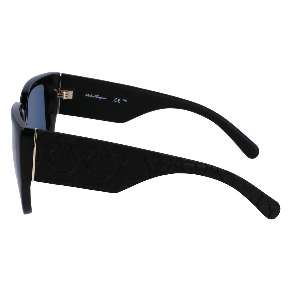 Lunettes de soleil Ferragamo noires bio-injectées