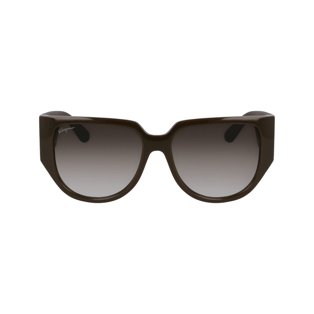 Lunettes de soleil Ferragamo vertes bio-injectées