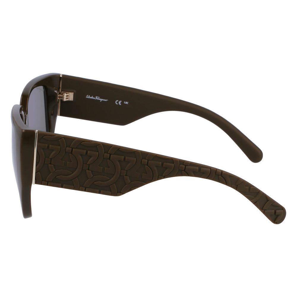 Lunettes de soleil Ferragamo vertes bio-injectées