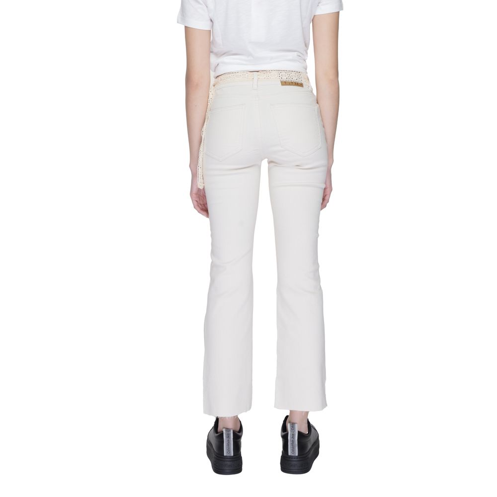 Jean coupe bootcut en coton beige Vero Moda