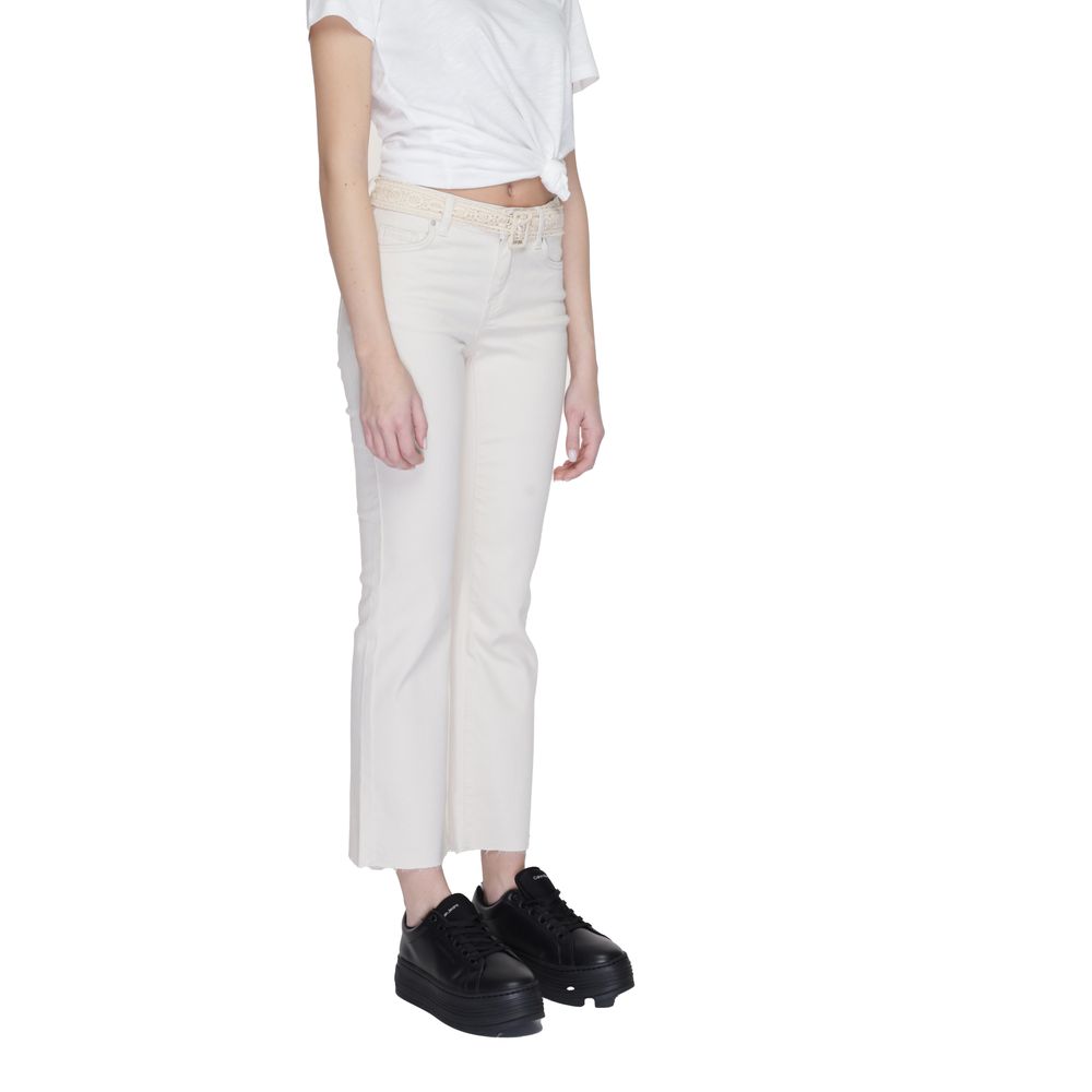 Jean coupe bootcut en coton beige Vero Moda