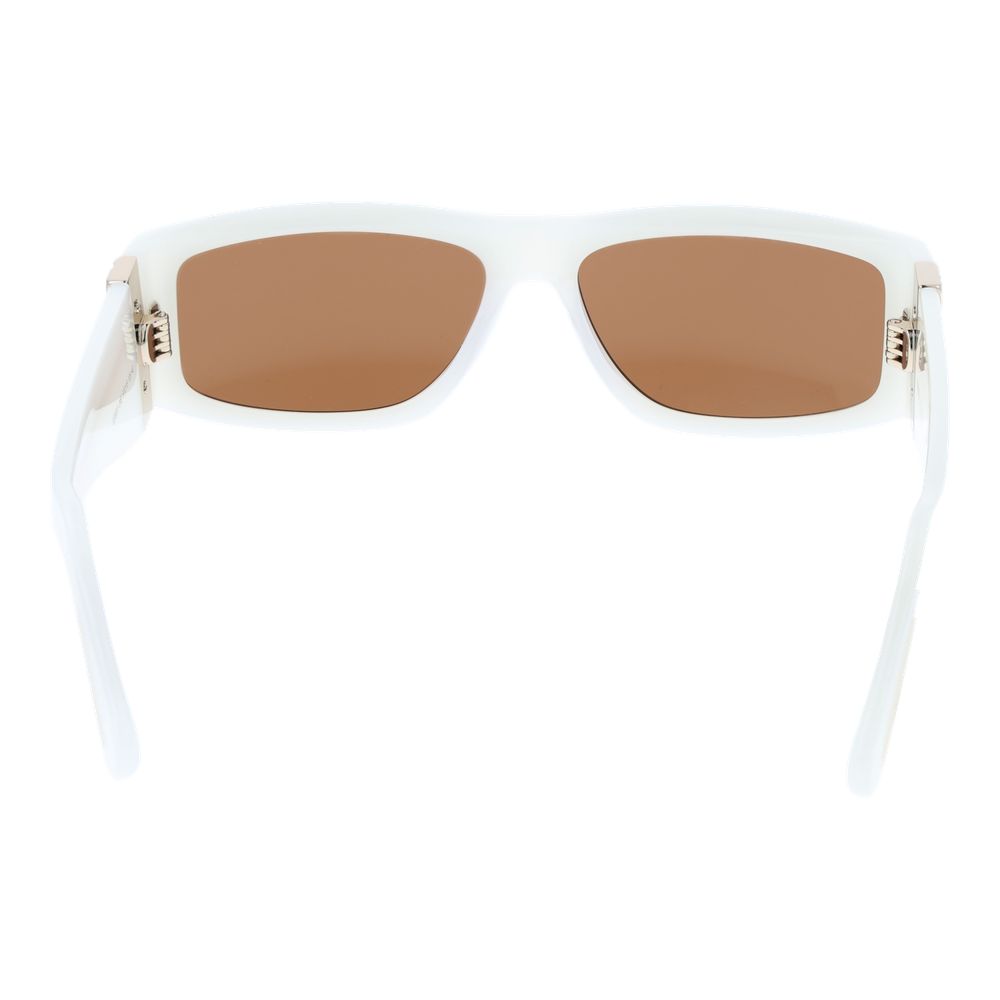 Lunettes de soleil GCDS blanches, unisexe