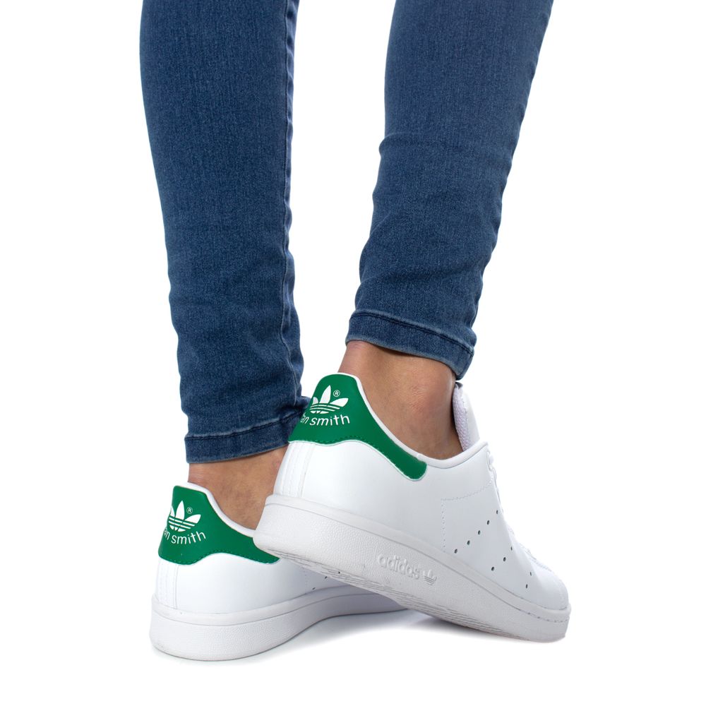 Baskets en cuir vert Adidas