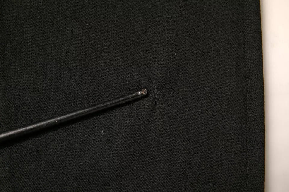 Dolce & Gabbana zwarte, strakke spijkerbroek van stretch katoen met logo