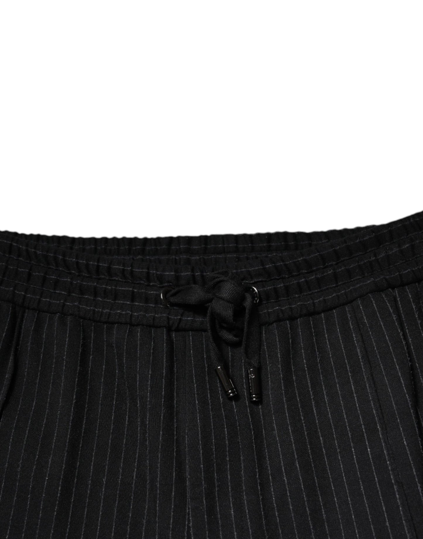 Pantalon-robe moulant en viscose à rayures noires Dolce & Gabbana
