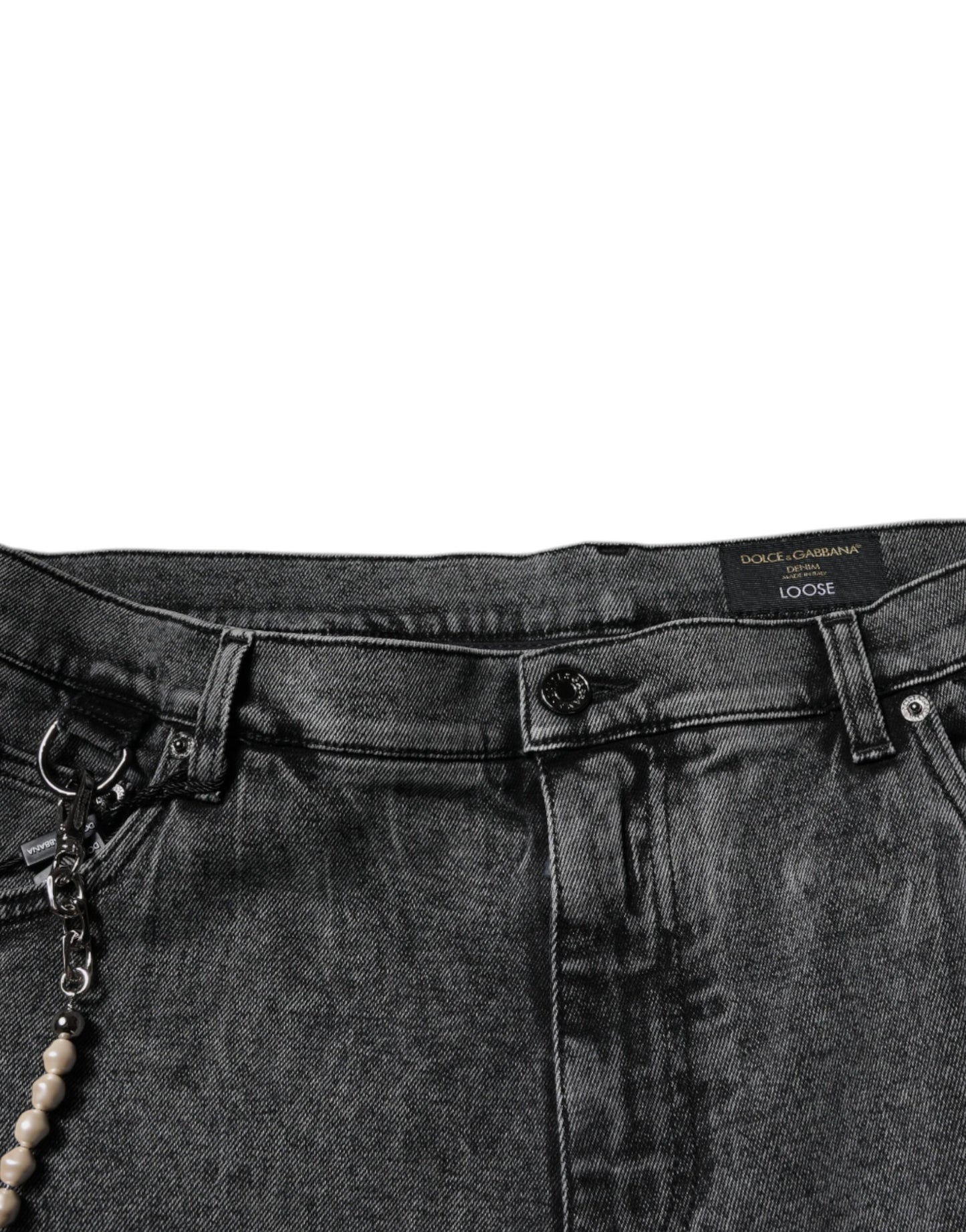 Jeans skinny en coton gris foncé de Dolce & Gabbana