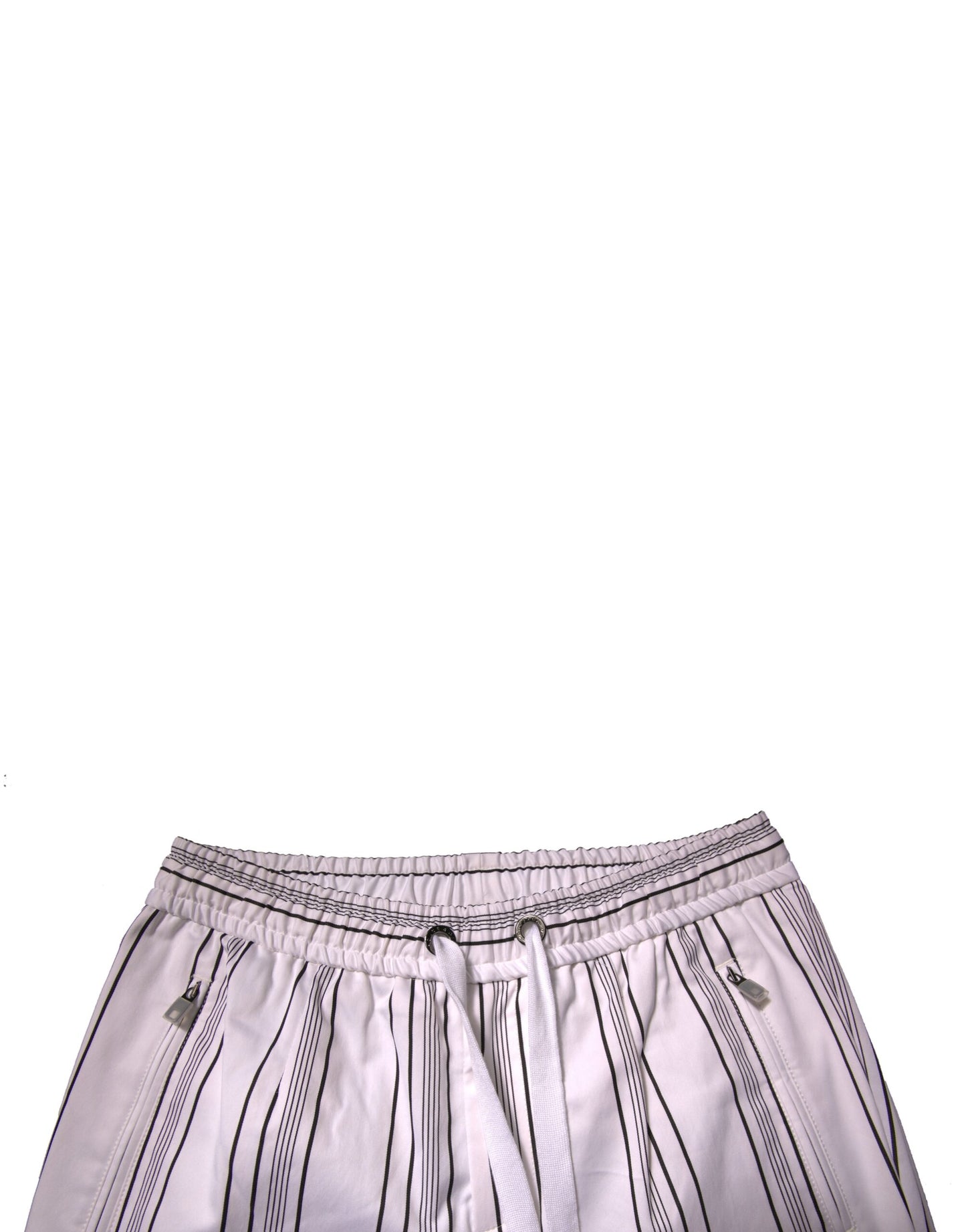 Pantalon skinny en coton à rayures blanches Dolce & Gabbana