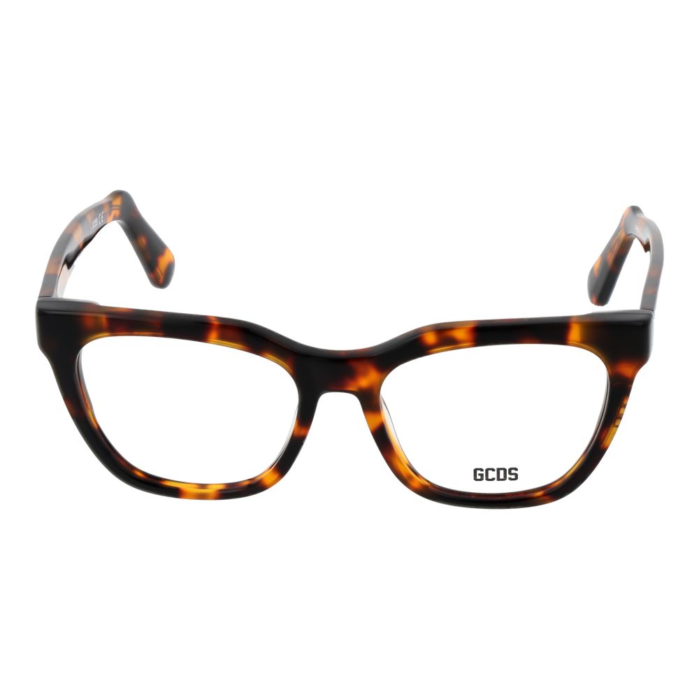 Monture de lunettes pour femme GCDS, couleur marron.