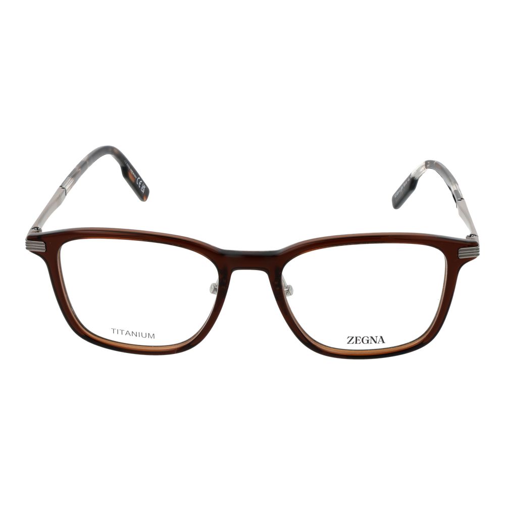 Monture de lunettes pour homme marron Ermenegildo Zegna