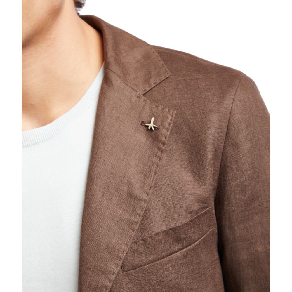 AT.P.CO Bruine Linnen Blazer