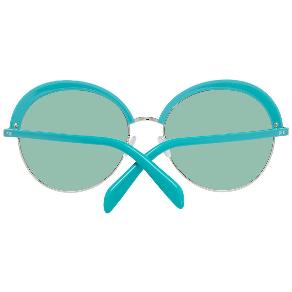 Emilio Pucci Turquoise dameszonnebril