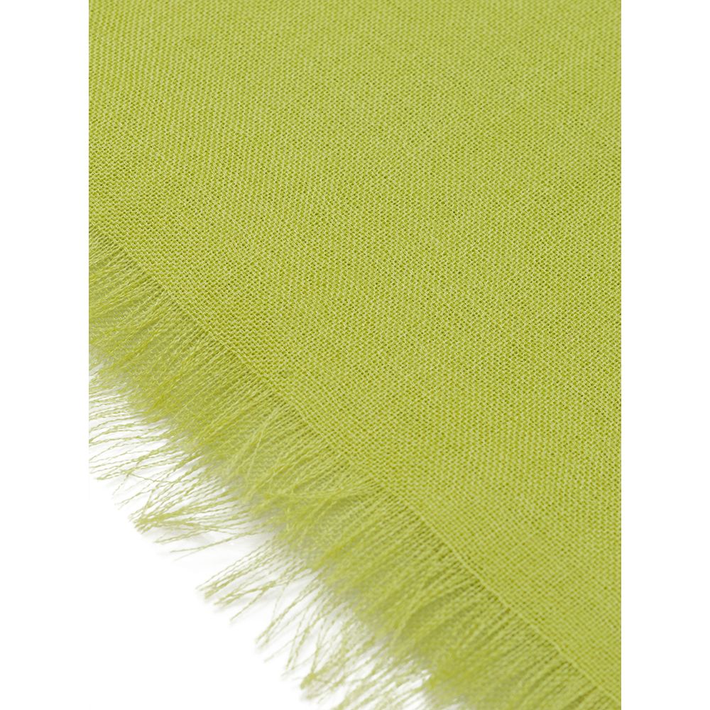 Tessitura di Novara groene kasjmier sjaal