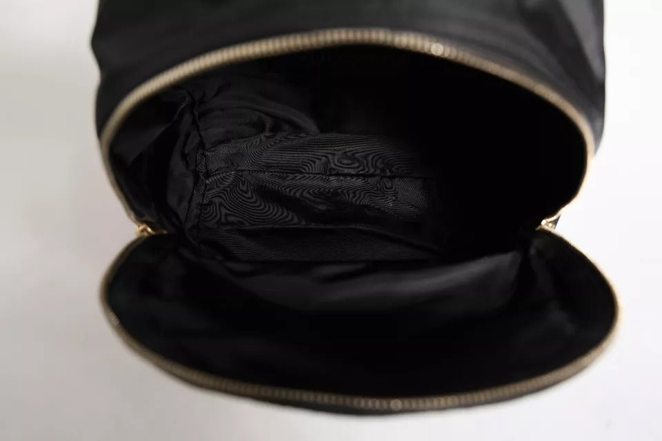 Sac à dos Dolce & Gabbana en nylon noir #DGFAMILY VULCANO orné