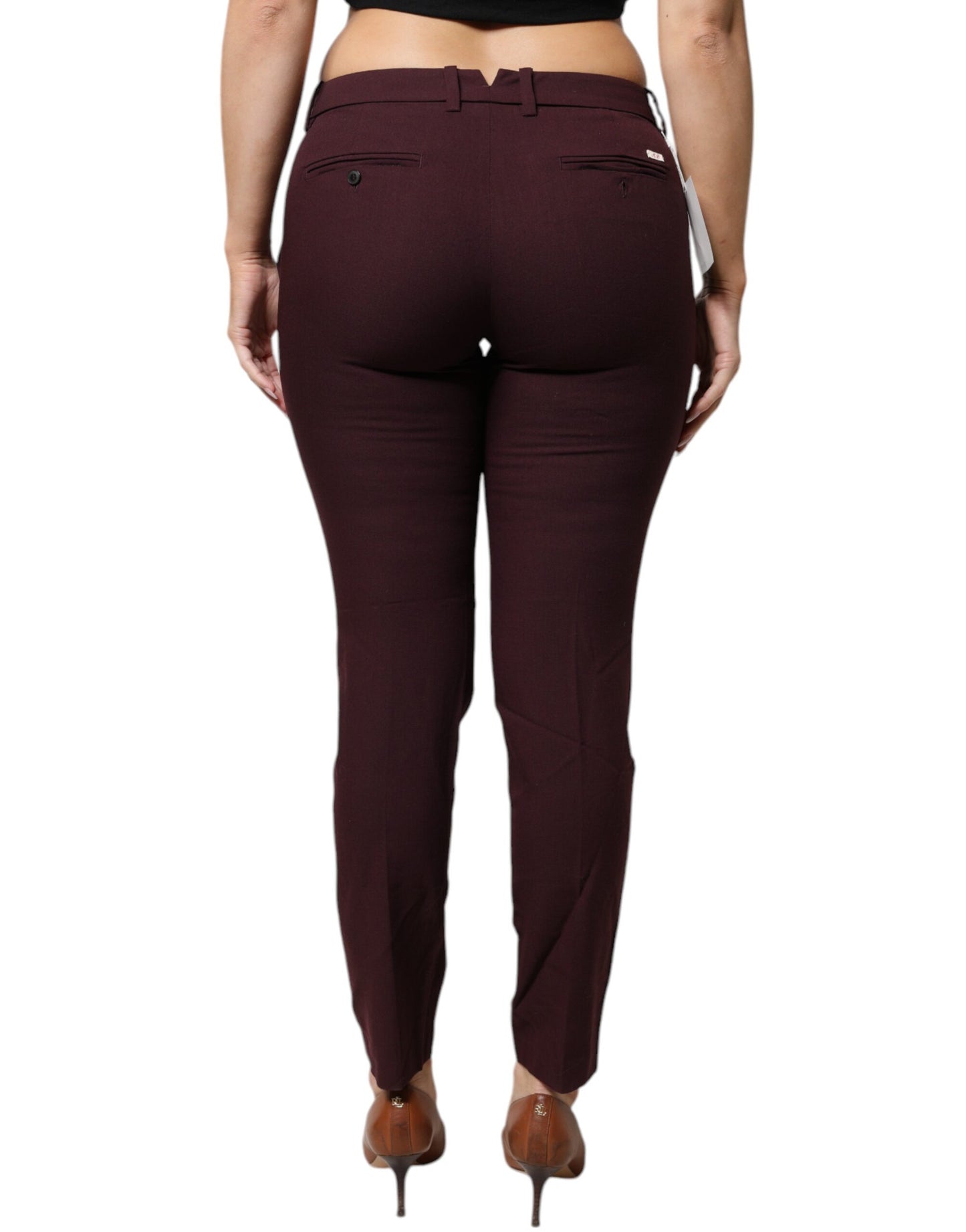 Aniye By Maroon Mid Waist Tapered Skinny Broekjurk